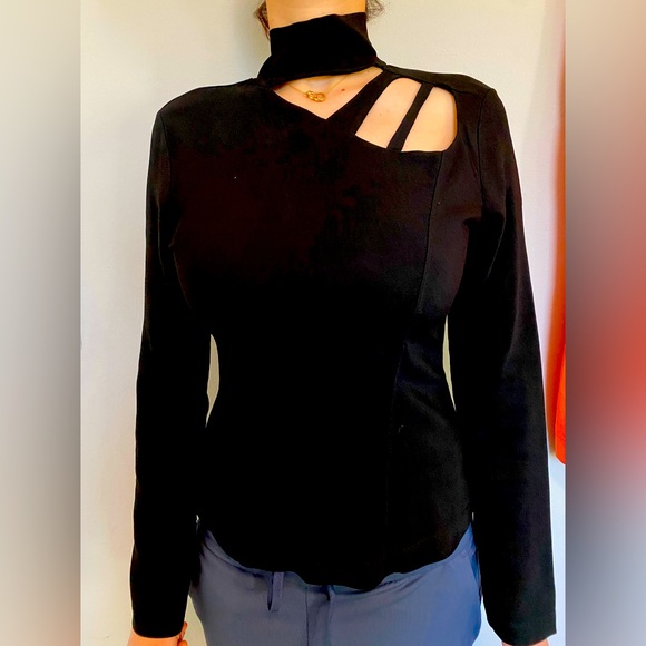 Zara Tops - ZARA fancy black top/ blouse